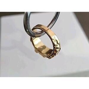 Vintage Castings On Parade (COP) 1987 Plated  Gold Nugget Ring Size 7